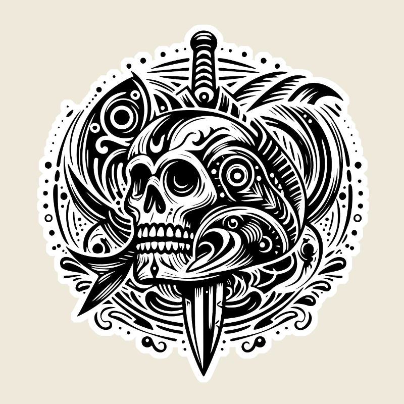 Une illustration tribal maori