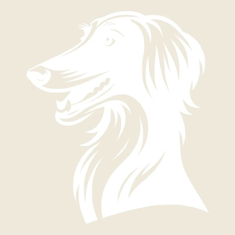 Drôle de chien tête de chien Afghan Portrait