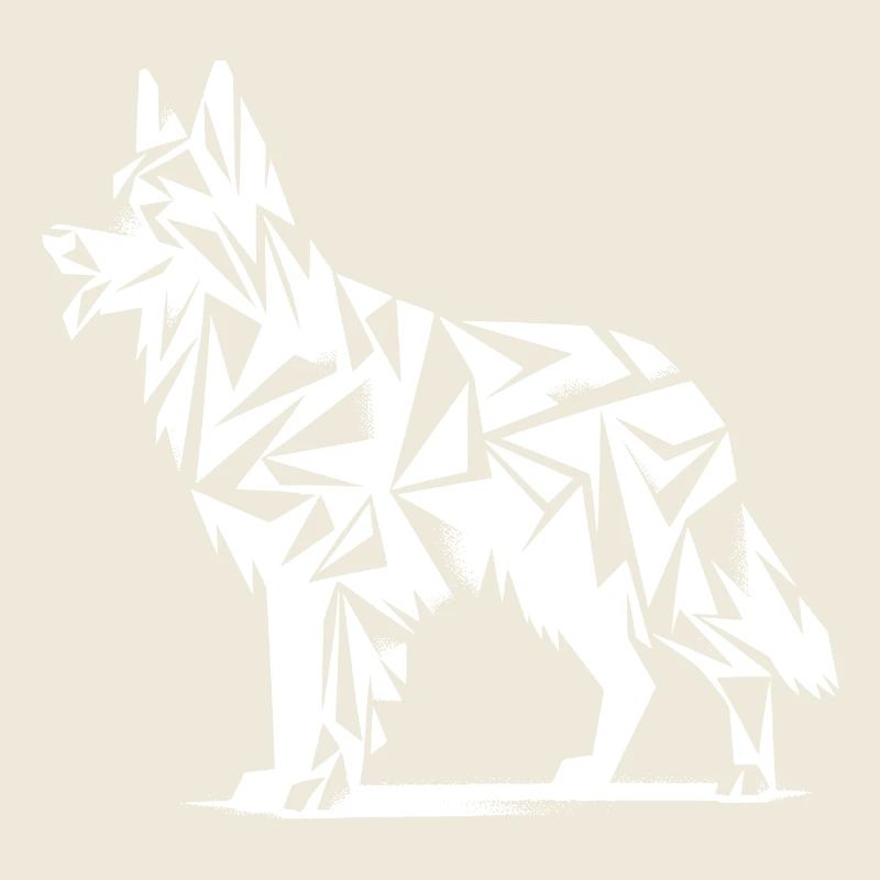 German Shepherd Geometric Shapes