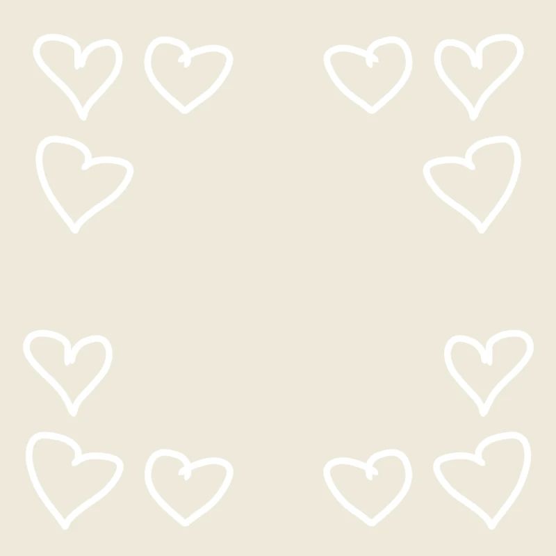 hearts pattern frame angular heart love
