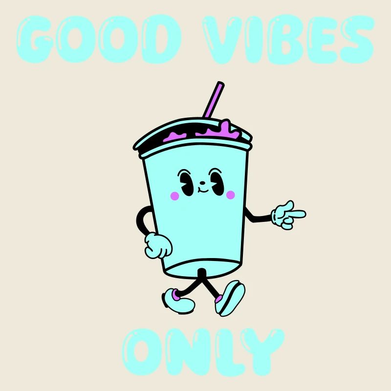 Buvez des vibrations de dessin animé