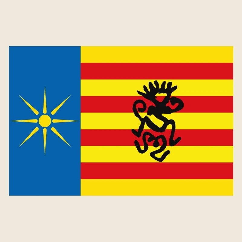 Flag of Salento with Shaman