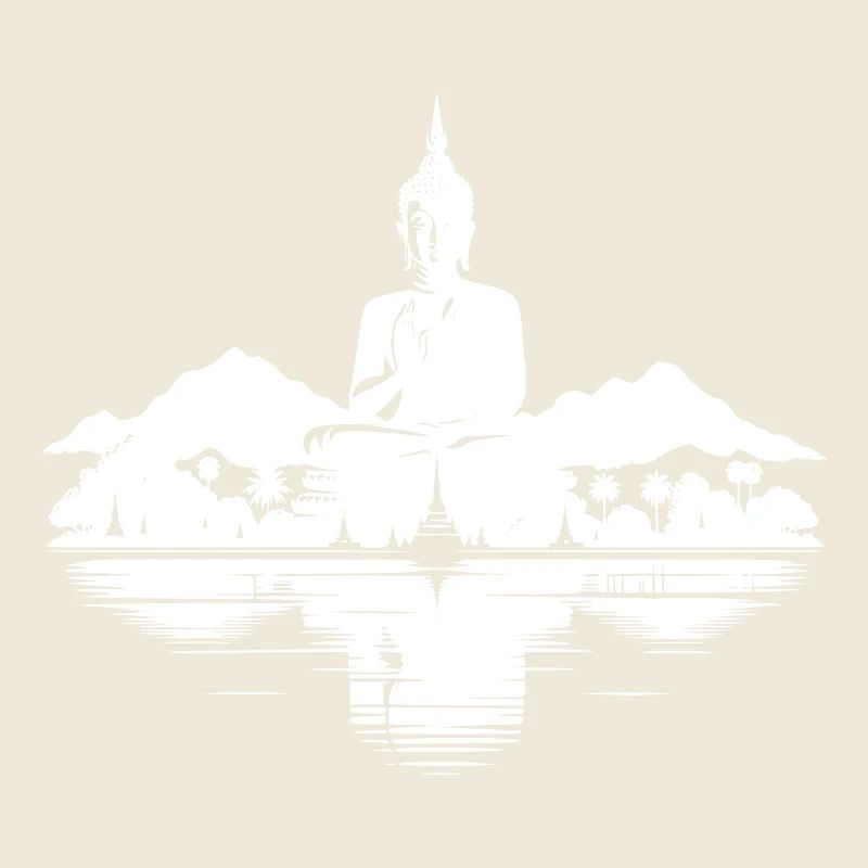 Thailand Buddhistische Tempel Landschaft