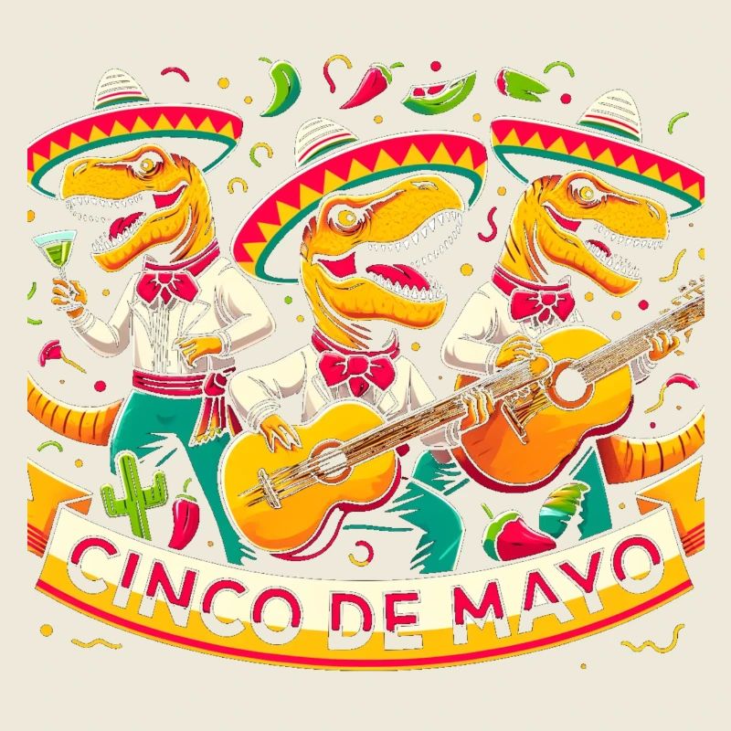 Cinco de Mayo Dinosaurier