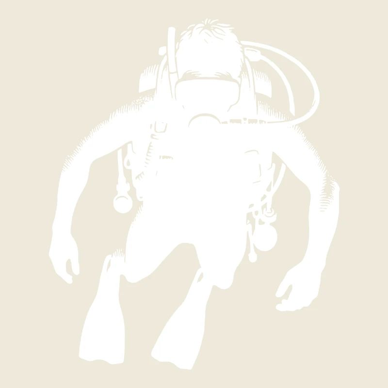 Floating Scuba Diver Diving Club Design