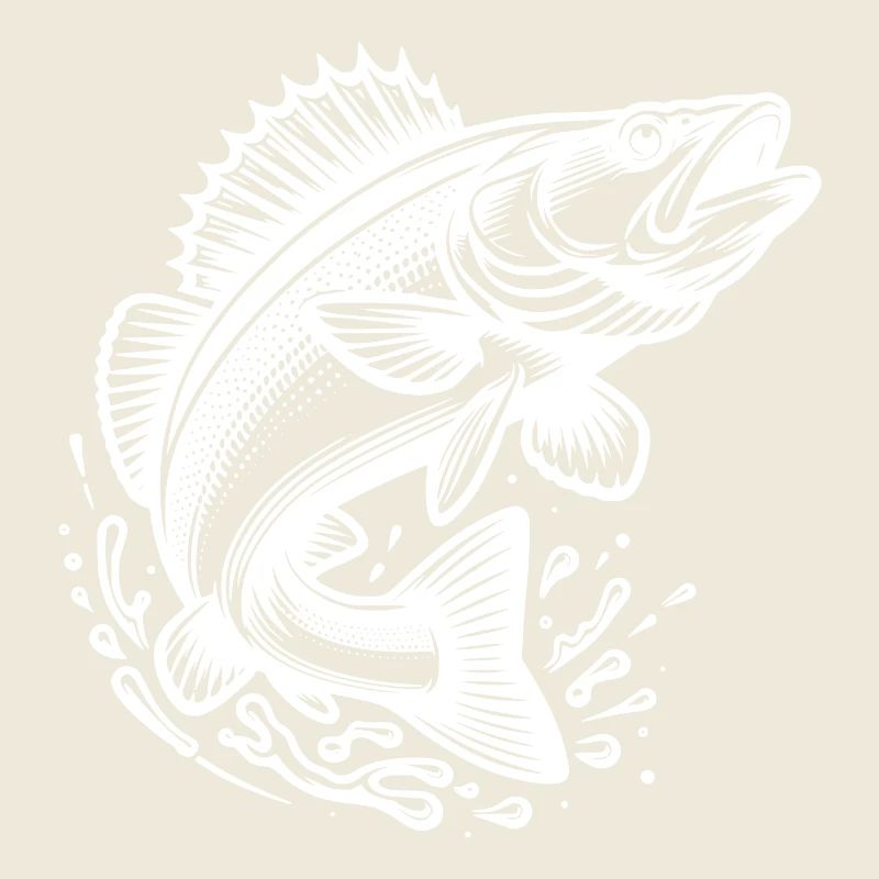 Jumping Zander Fish