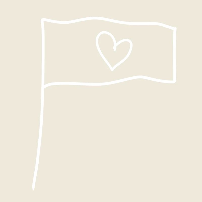 flagge symbol form herz liebe