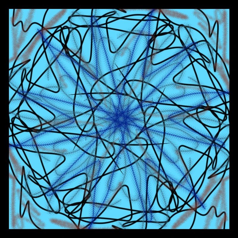 abstract blue star