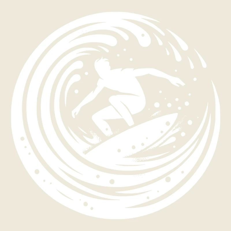 Sporty surfer surfing in the wave