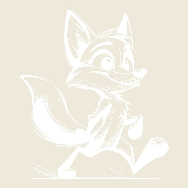 Little Naughty Fox Drawing