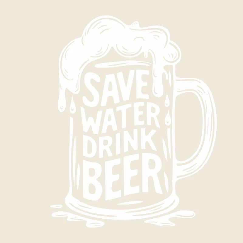 Bier Bierkrug Spruch Save Water Drink Beer