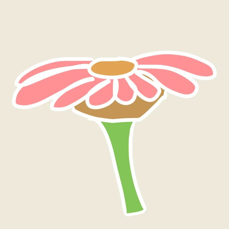 Flower icon page pink plant