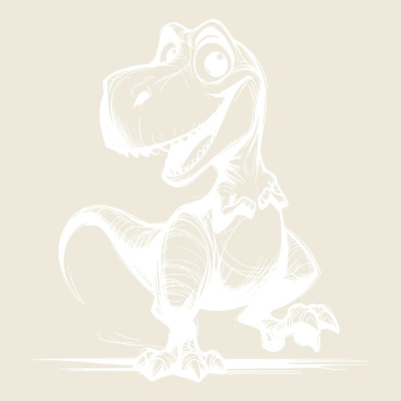 Drôle de petit T-Rex Dino Sketch