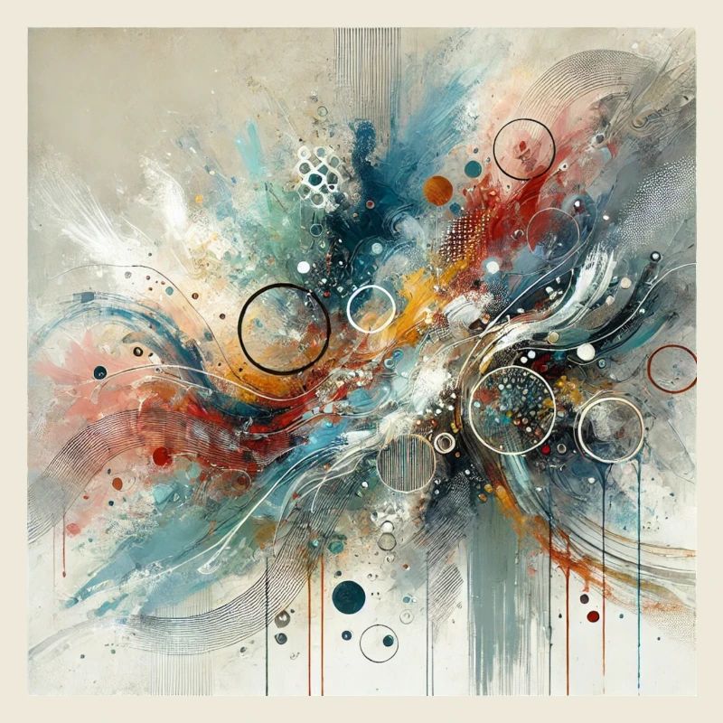 Flux dynamique - Peinture abstraite