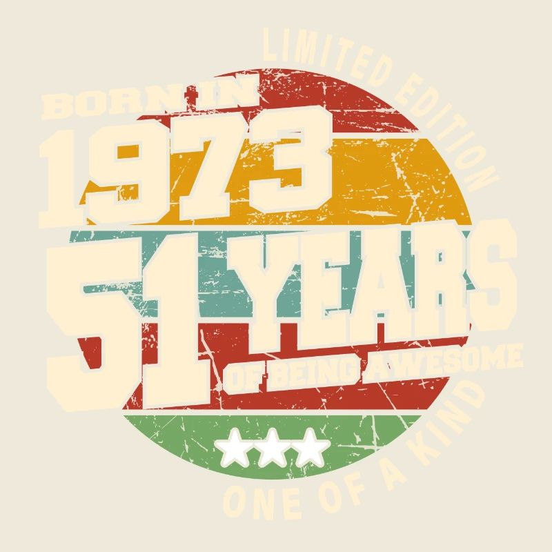 1973 Vintage Retro Classique 51 ans