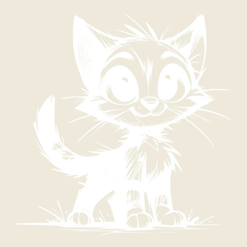 Mignon petits chats bébé dessin au crayon