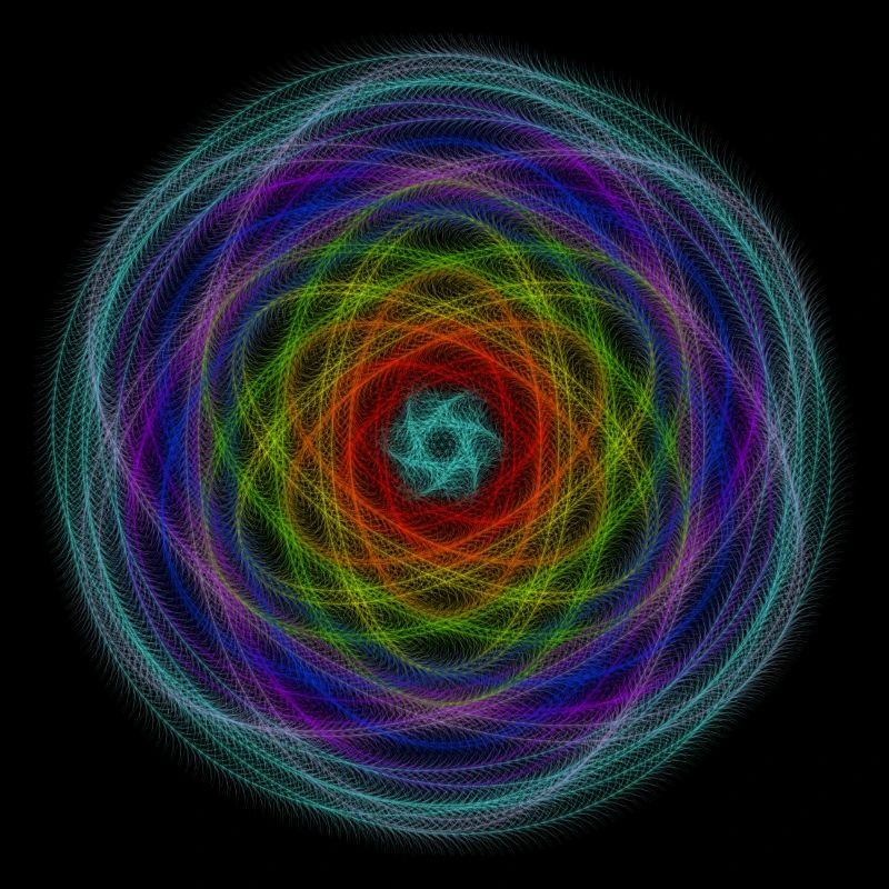 Hypnotischer Regenbogen