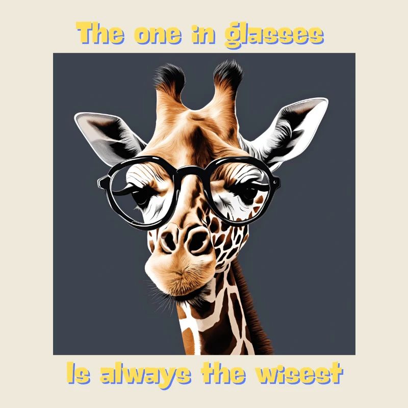 Wise Giraffe with Smart Glasses
