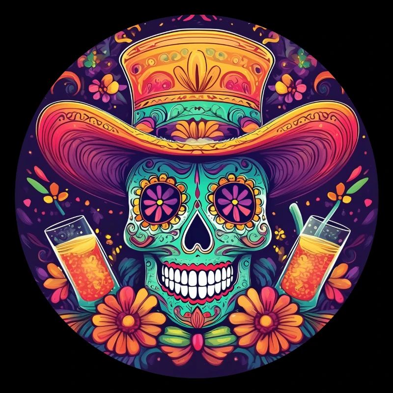 5 de Mayo Party Drinko de Mayo Sugar Skull Drink