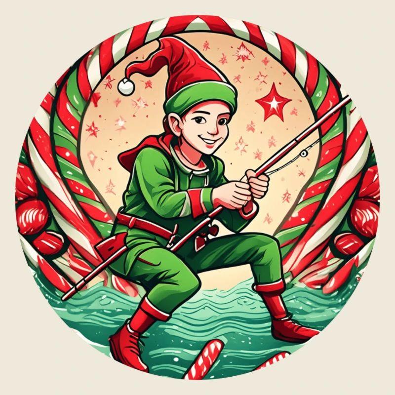 Pêche aux elfes de Noël
