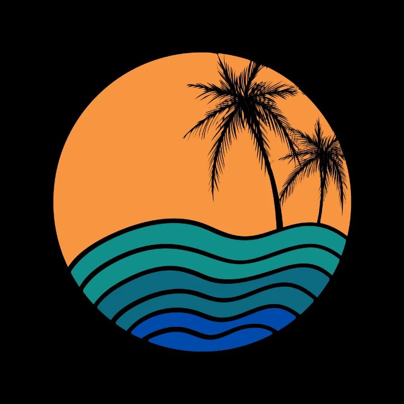 été palmiers île
