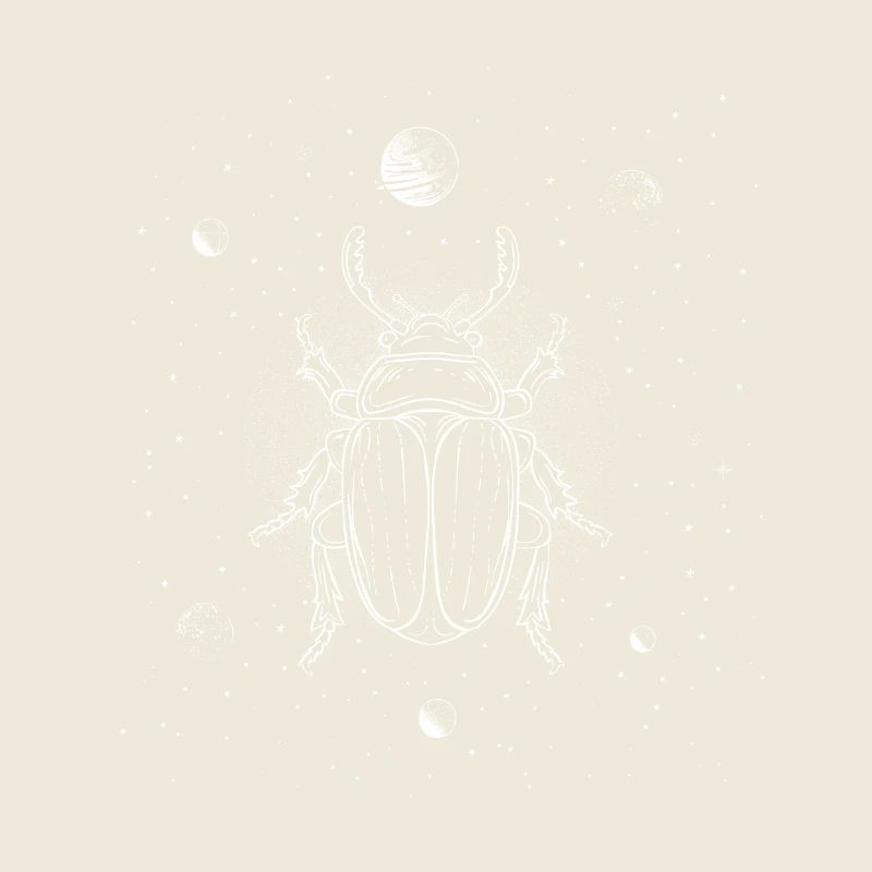 Coccinelle dans l’espace - Graphiques de lignes minimalistes