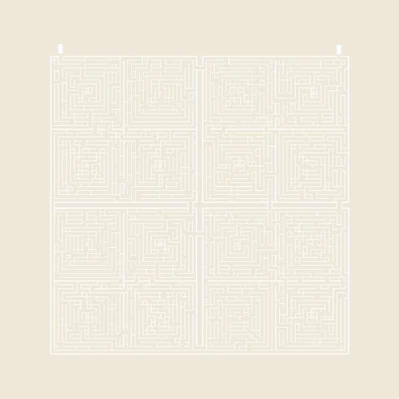 LabySquare 2 (Monochrome blanc)