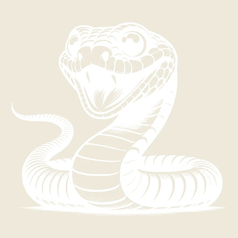Snappy Snake Sketch Poisonous Reptile Drawing