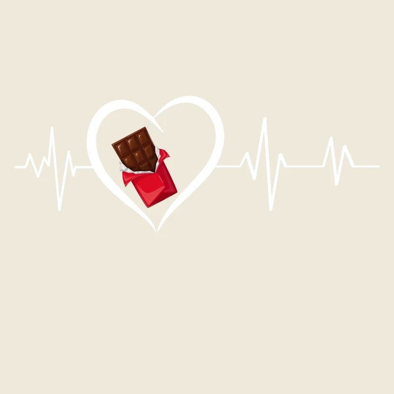 battement de cœur tablette de chocolat