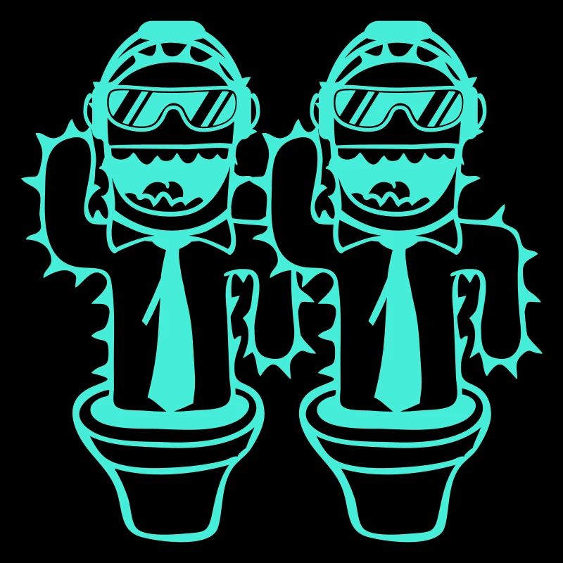 2 DJ Cool Cacti Cactus Team Friends Party Music
