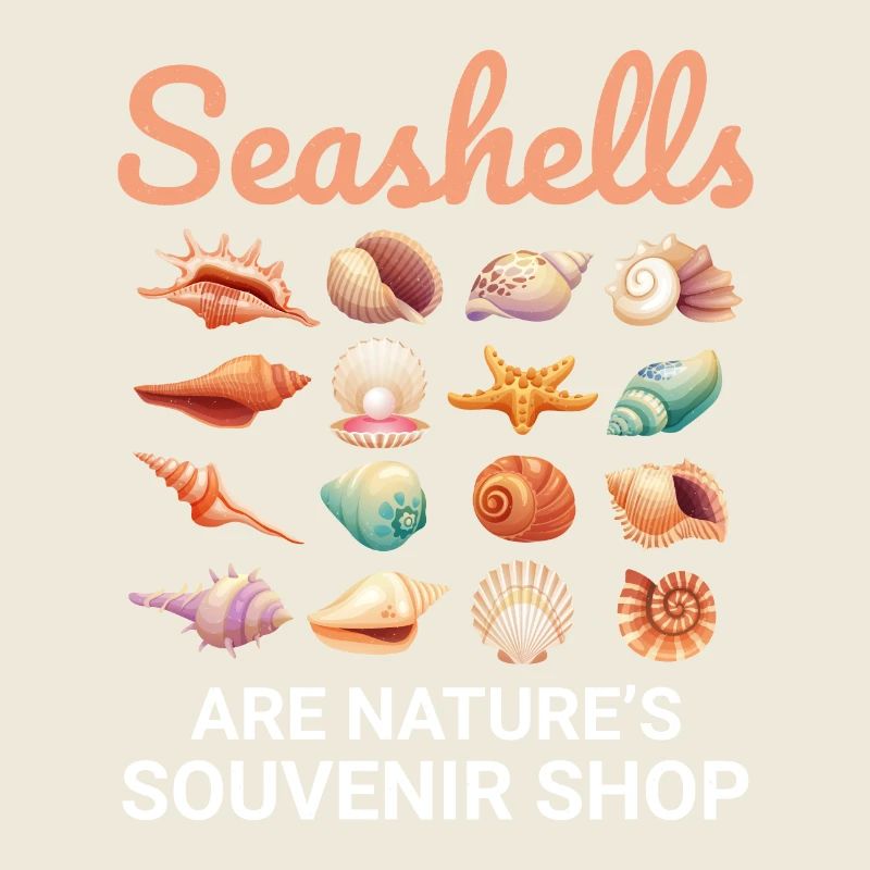 Seashells Collector Beachcomber Sea Shell Ocean