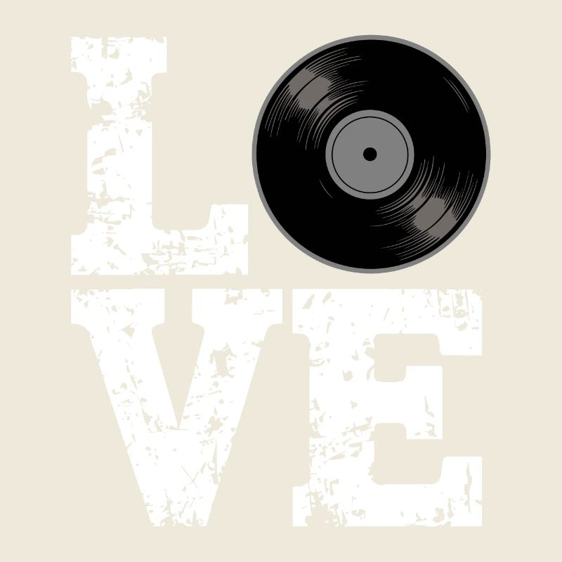 Disque vinyle Love Lettering Amateur de vinyle