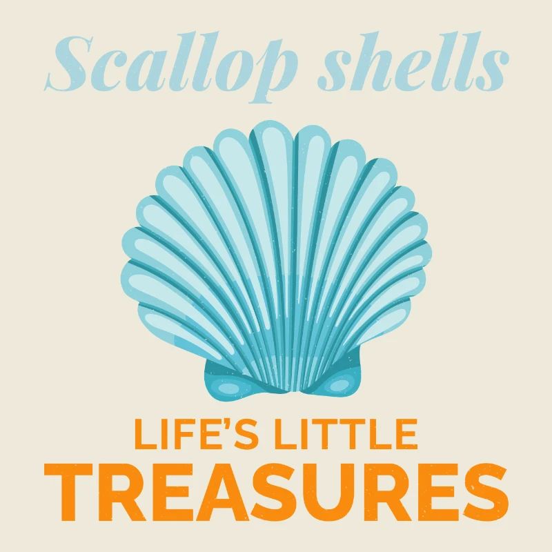Scallop Seashells Collector Beachcomber Shellfish