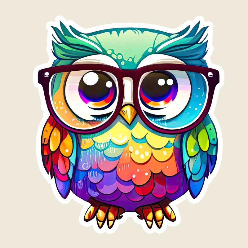 Niedliche Eule Kawaii Maskottchen