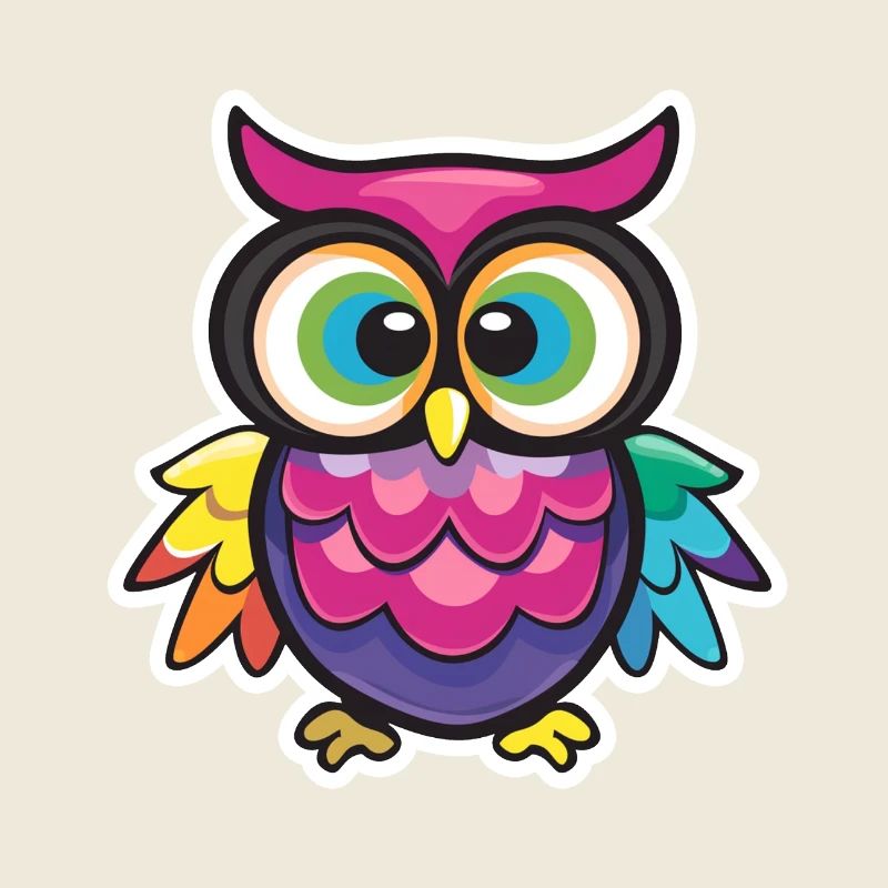 Niedliche Eule Kawaii Maskottchen