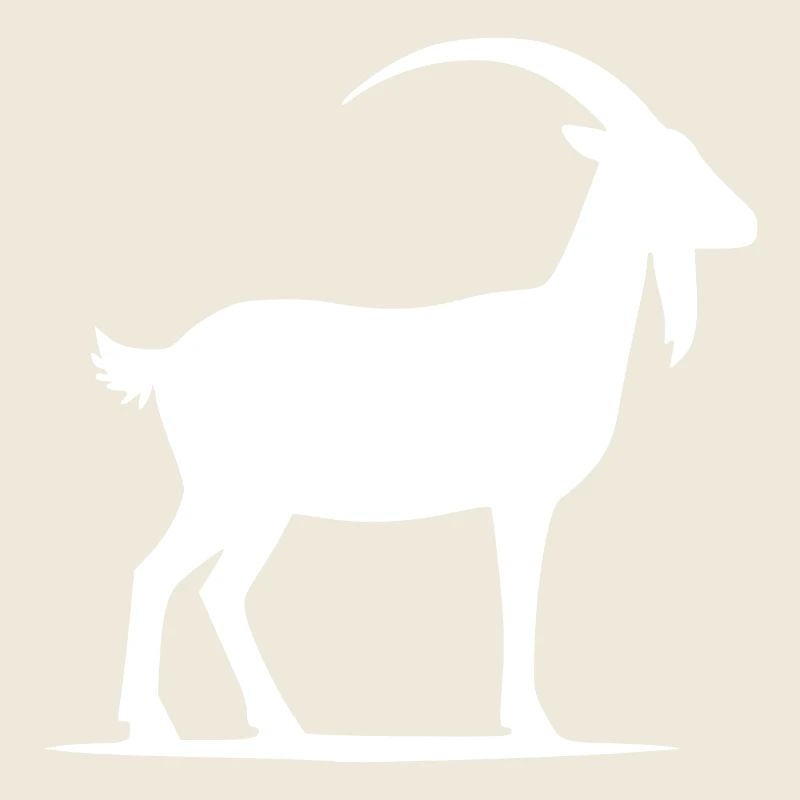 Portrait de silhouette de chèvres