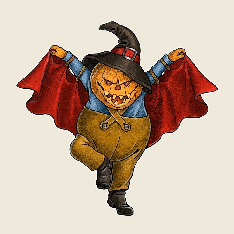 Dancing pumpkin. A fun Halloween design.