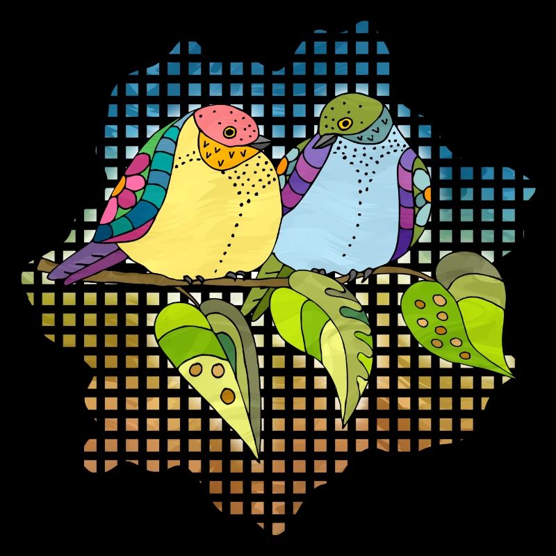 Bunte Vögel