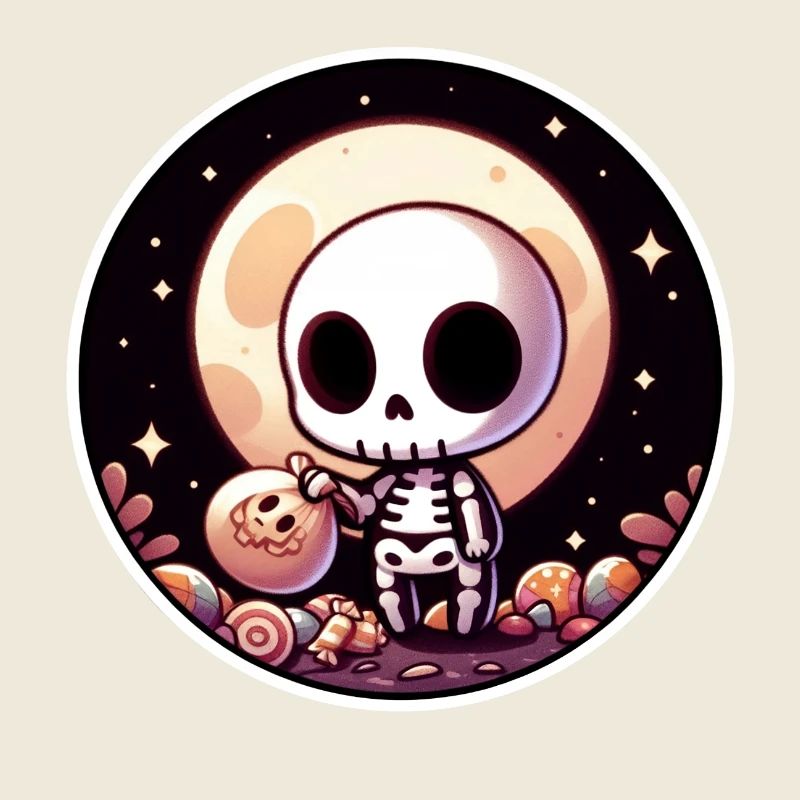 Halloween süßes Skelett