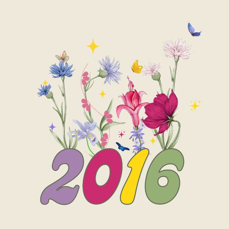 Année de naissance 2016 fleurs sauvages