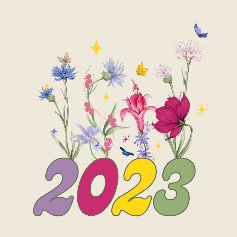 Année de naissance 2023 fleurs sauvages