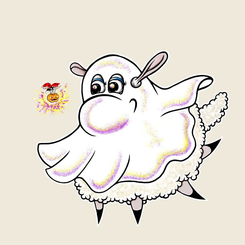 Wolly Sheepling Halloween Ghost