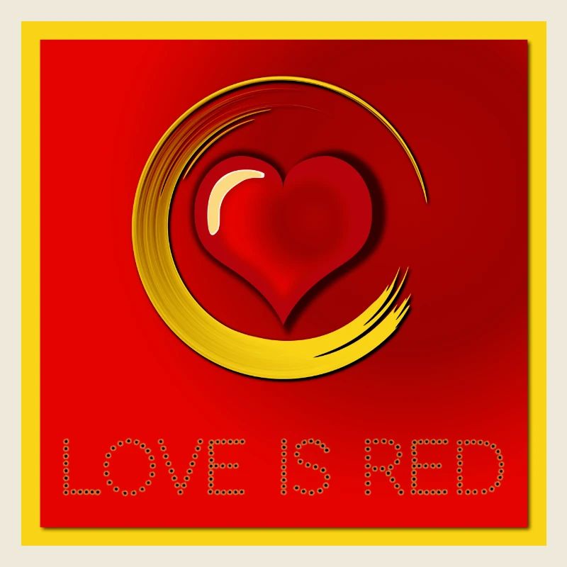 Herz - Love is red