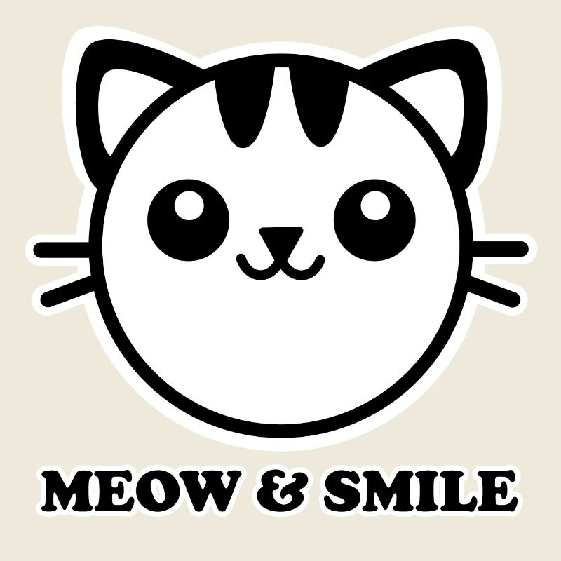 Design « Miaou et sourire »
