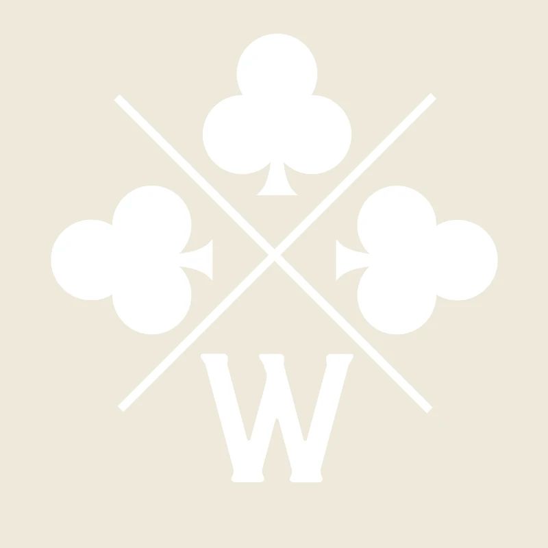 Glücksklee mit Buchstabe