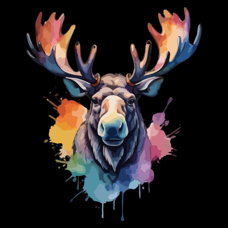 orignal cool roi de la forêt aquarelles
