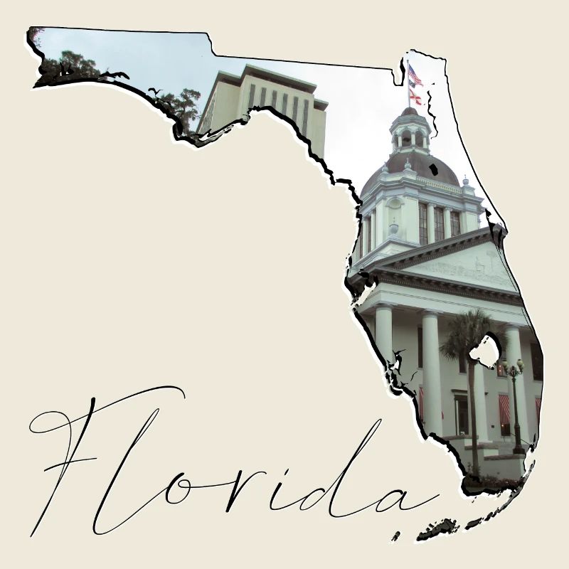 Capitole de l’État de Floride en Floride Carte FL