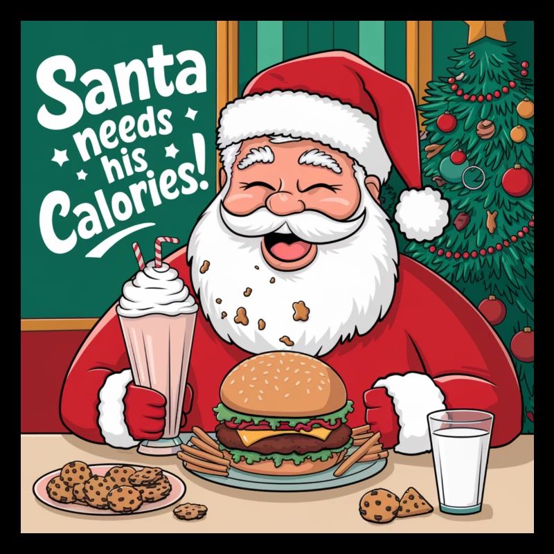 Santa’s Cheat Day - Funny Christmas Design