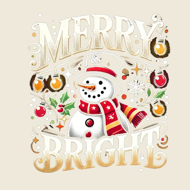 Merry Bright Christmas Clothing Winter