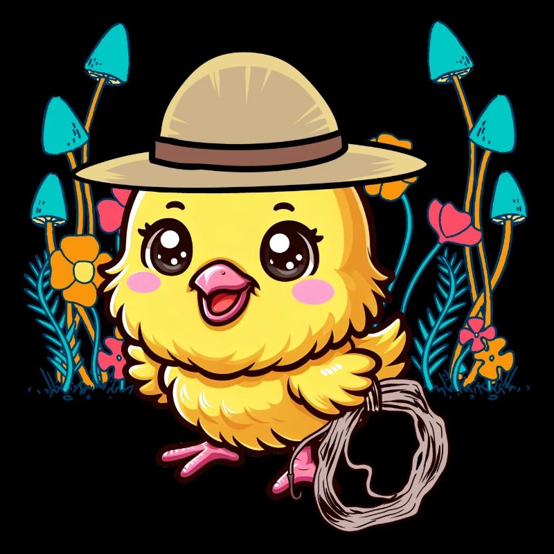 animaux mignons poussin wild west enfants enfant